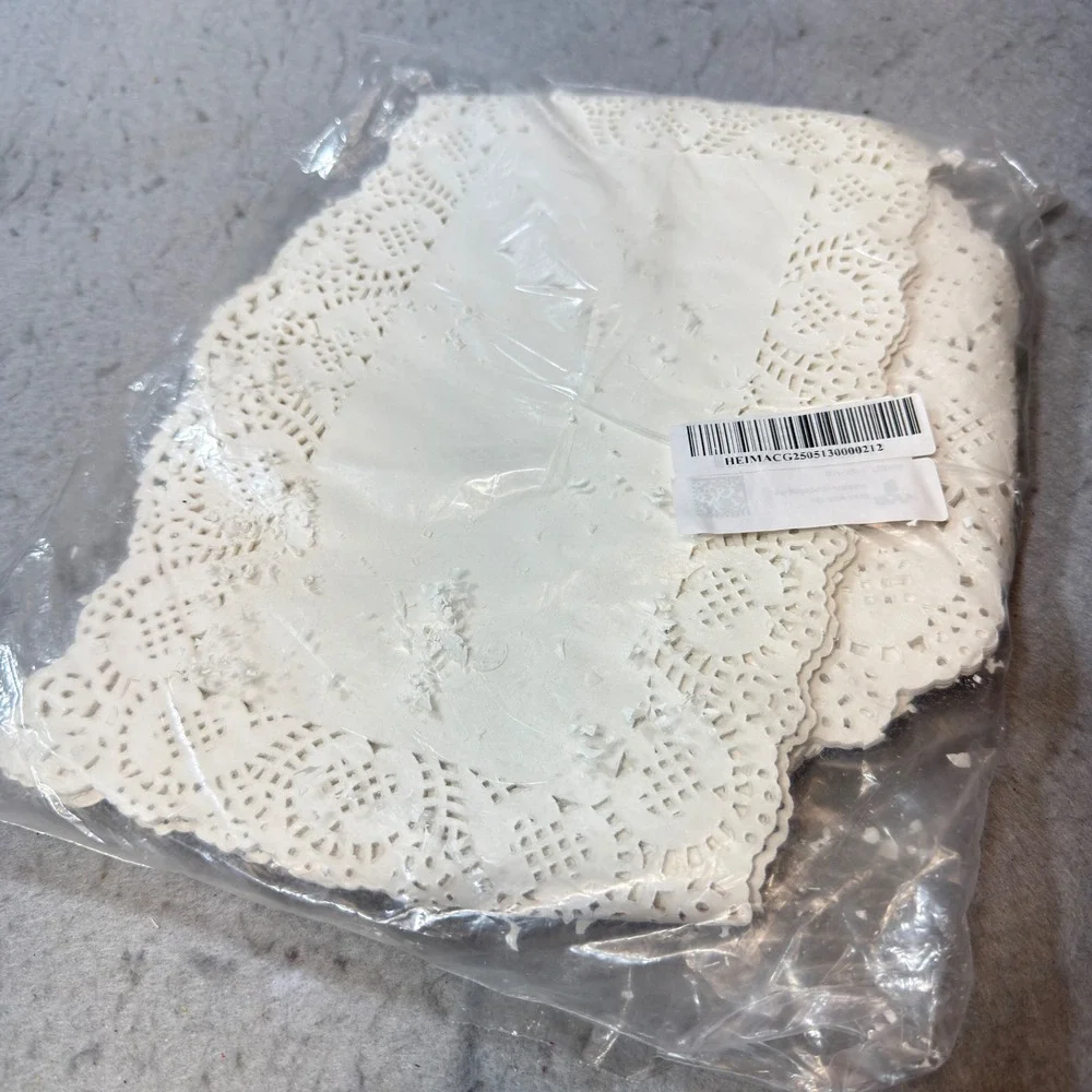 Unbranded Paper Doilies Bulk Pack White New Lace Cutout Round Craft Decor